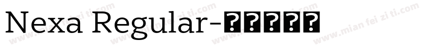 Nexa Regular字体转换